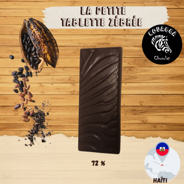 Tablette Couagga - Noir 72% d'Haïti