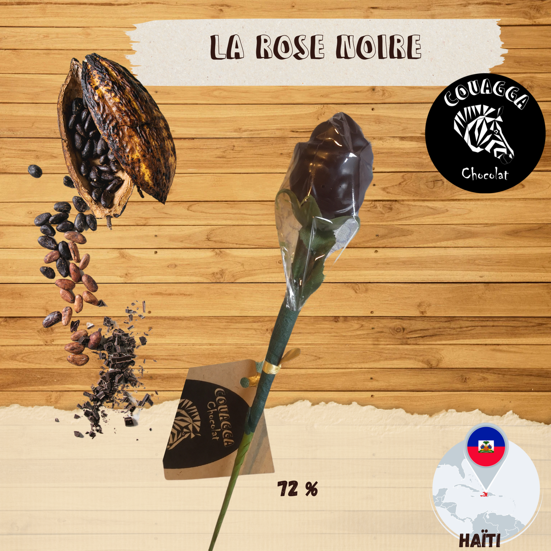 Rose au praliné crunchy - Chocolat au lait