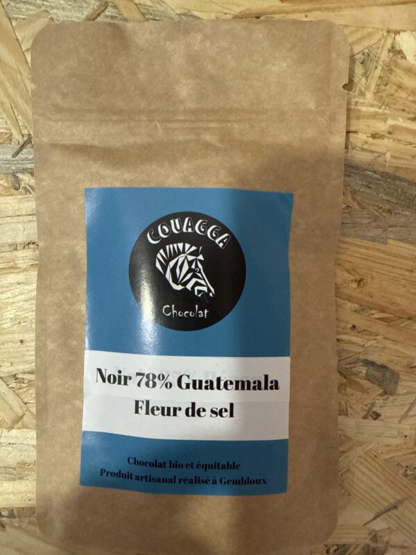 Tablette Couagga - Noir 78% Guatemala - Fleur de sel